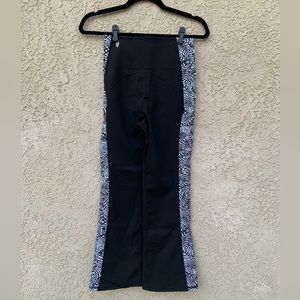 NWOT Free People FP Movement Checkmate Flare Wide High Rise Checker Leggings